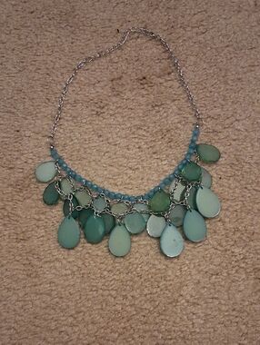 Teardrop Bead Statement Necklace - Vintage